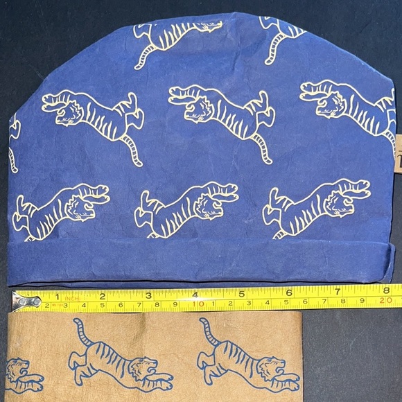 “Fierce” tiger design paper “basket” & metal pencil cup-basket folds flat-NWT - Picture 8 of 16